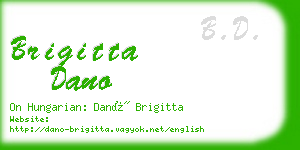 brigitta dano business card